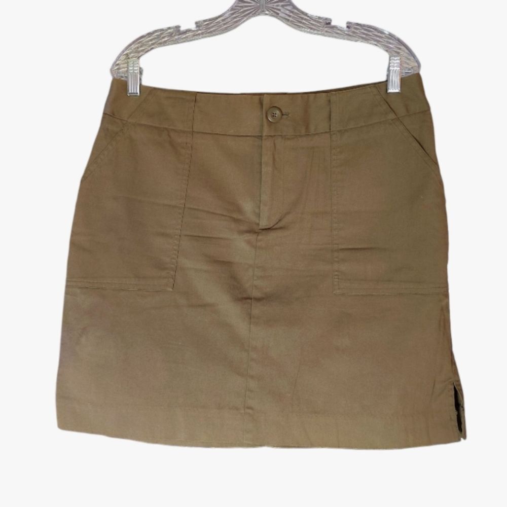 Mossimo Stretch Hunter Green Mini Cargo Skirt Siz… - image 2